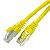 Patch cable S/FTP (PiMF) cat. 6A,  1.0 m, yellow