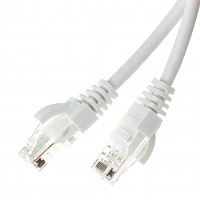 Patch cable UTP cat. 6, 5.0 m, white