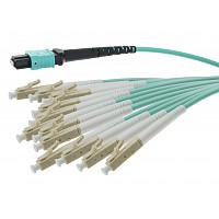 Patchcord MPO(F)-LC/UPC, MM, 50/125, 12F, OM3 fiber, 1 m