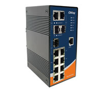 Switch zarządzalny, 7x 10/100 RJ-45 + 3 sloty SFP / RJ-45, O/Open-Ring <10ms (ORing IES-3073GC)
