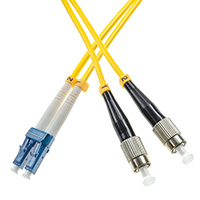 Patchcord LC/UPC-FC/UPC, SM, 9/125 duplex, G652D fiber, 1 m
