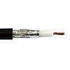 Coaxial cable, RG58 ALL, stranded wire, 100 m, black