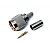 TNC male connector, crimp type, RG58