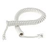 Handset cord, 7ft, white