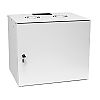 Wall-mounted 19" rack cabinet, 9U, steel door, 400mm d.