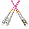 Patchcord SC/UPC-LC/UPC, MM, 50/125 duplex, OM4 fiber, 0.5 m