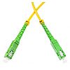 Patchcord SC/APC-SC/APC, SM, 9/125 simplex, G657A1 fiber, 1 m