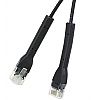 Patch cable UTP cat. 6a, 0.5 m, black, LSOH, ultra-flex