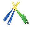 Patchcord LSH/APC-SC/UPC, SM, 9/125 duplex, G652D fiber, 2 m