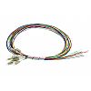 12 colors pigtail set LC/UPC, MM, 50/125, 0,9mm, OM2 fiber, 2m