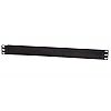 Blind cover with brush, 1U, black