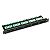 Patch panel, 50-port, UTP, cat. 3, 1U, 19", Krone type 8p4c connectors