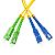 Fiber optic patch cord SC/APC-SC/UPC, SM, 9/125 duplex, G652D fiber, L=15m