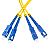 Fiber optic patch cord, SC/UPC-SC/UPC, SM, 9/125 duplex, G652D fiber, L=15m
