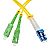 Fiber optic patch cord, SC/APC-LC/UPC, SM, 9/125 duplex, G652D fiber, L=15m