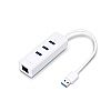 USB 3.0 3-Port Hub & Gigabit Ethernet Adapter 2 in 1 USB Adapter (TP-Link UE330)