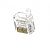 Modular male connector, 8P8C (RJ-45), round, stranded, cat. 5e, short body