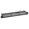 Patch panel, 24-port, STP, cat. 6, 1U, 19", IDC 110, with LED