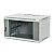 6U rack cabinet 19", wall-mounted, glass door, 440mm d.