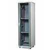 Floor-standing 19" cabinet, 42U, glass door, 2000 x 600 x 600 mm