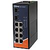 ORing IGPS-1082GP, Industrial Unmanaged switch, 8x 10/1000 RJ-45 PoE + 2x 1000 SFP, slim housing