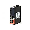 ORing IGS-3084GP-LA, Managed switch, 8x 10/1000 RJ-45 + 4 slide-in SFP slots, O/Open-Ring <20ms, slim housing