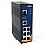 IES-1062GT, Industrial 8-port Unmanaged Ethernet Switch, DIN, 6x 10/100 RJ-45 + 2x 10/1000 RJ-45