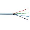 UTP cat5e cable, grey, solid copper wire 24AWG, 305m box