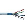 Cable F/UTP  Wave Cables, cat.5E, grey, 4x2x24 AWG, Cu, 305 m, solid