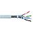 SFTP cat 7 network cable solid copper wire 23 AWG, LSOH/LSZH, 305m box, solid, grey