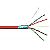 Cable F/UTP, cat.6, red, LSOH, 4x2x26 AWG, 305m, stranded (Wave Cables)
