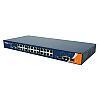 RES-3242GC-EU, Industrial Managed Switch, 24x 10/100 RJ45 Ports + 2x 1G COMBO with SFP, O/Open-Ring <10ms