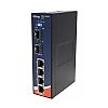 IGPS-1042GP-24V, Industrial 6-port unmanaged Gigabit PoE Ethernet switch, DIN, 4x 10/1000 RJ-45 P.S.E. + 2x 1000 SFP