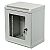 9U rack cabinet, 10", wall-mounted, glass door, 280mm
