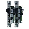RMC-121FB-MM, Industrial Rack mount card type Ethernet to fiber media converter, 2x 10/100TX (RJ-45) + 1x 100FX (MM SC)