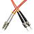 Fiber optic patch cord, LC/UPC-ST/UPC, MM, 50/125 duplex, OM2 fiber, L=3m