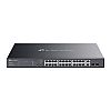 TP-Link ES228GMP, Managed switch,  26x 10/100/1000 RJ-45, 2 slide-in SFP, PoE+, 19"
