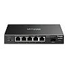 Smart switch,  5x 10/100/1000 RJ-45, 1x SFP, PoE+ (TP-Link SG2206MP)