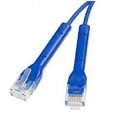 Patch cable UTP cat. 6a, 0.5 m, blue, LSOH, ultra-flex