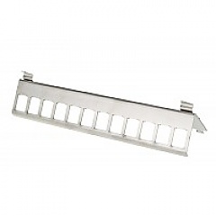 Frame for keystone jack 12 Port, DIN rail mounted