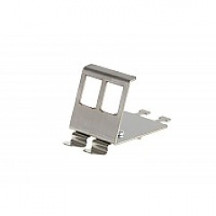 Frame for keystone jack 2 Port, DIN rail mounted