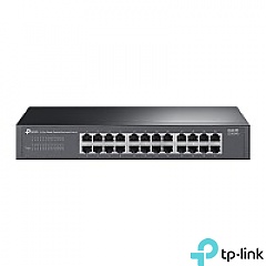 Unmanaged switch, 24x 10/100/1000 RJ-45, 11.6", 19" Rack-mounting Bracket (TP-Link LS1024G)