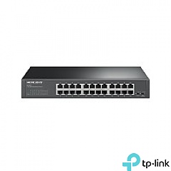 Unmanaged switch, 24x 10/100/1000 RJ-45, 19" Rack-mounting Bracket (TP-Link Mercusys MS124GS)