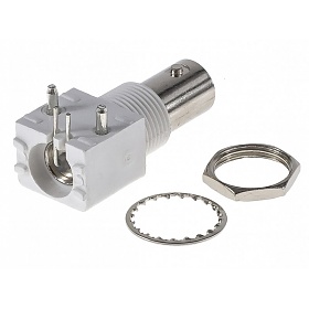 BNC female connector, PCB, 90°