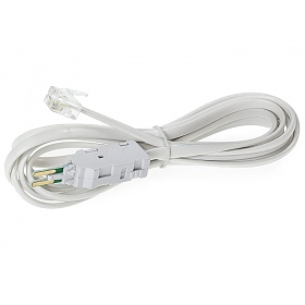 Test cord, 4P with modular 6P4C, 2 m