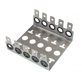 Mounting frame for 10 pairs module, 5 ways