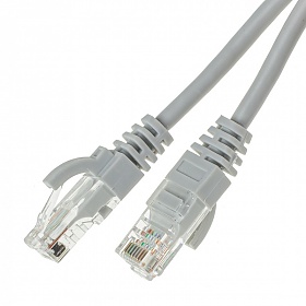 Patch cable UTP cat. 6,  0.5 m, grey