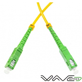 Patchcord SC/APC-SC/APC, SM, 9/125 simplex, G657A1 fiber, 1 m