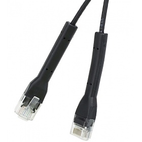 Patch cable UTP cat. 6a, 0.25 m, black, LSOH, ultra-flex