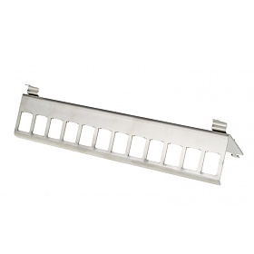 Frame for keystone jack 12 Port, DIN rail mounted
